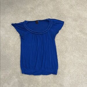 Blue Women's Wrappers Top